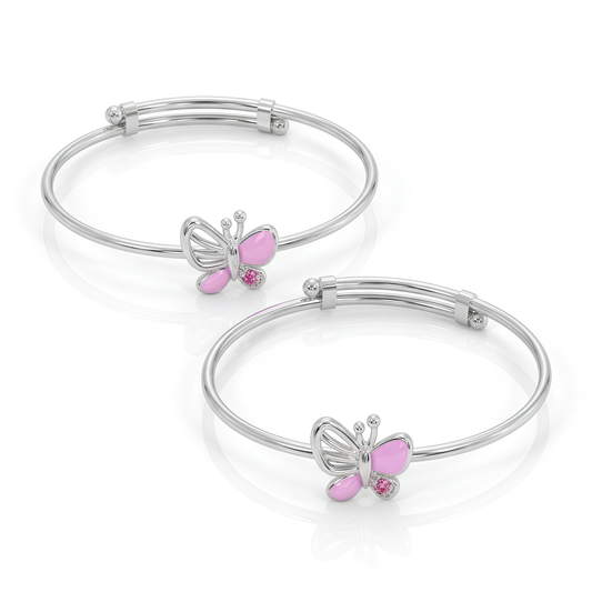 925 silver baby bangle | Adjustable | 0 to 3 Years | 2 Years Warranty | Hallmarking | Gifts for baby girls & kids